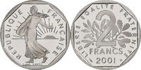 France 2 Francs Semeuse, Monnaie de Paris, Proof, Nickel -