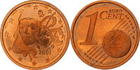 France Euro Cent Proof, Monnaie de Paris, Copper Plated Steel -
