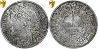France 1 Franc Cérès, Paris, Silver, PCGS, MS(64), Gadoury:465a -