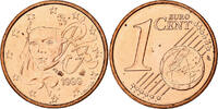 France Euro Cent BU, Monnaie de Paris, Copper Plated Steel -