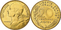 France 20 Centimes Marianne, Paris, Aluminum-Bronze -