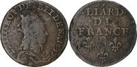 France Liard Louis XIV, Lusignan, Copper, Gadoury:80 -