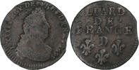 France Liard Louis XIV, Lyon, Copper, Gadoury:81 -