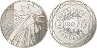 France 10 Euro Coq, MDP, Silver -
