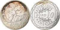 France 10 Euro Auguste Rodin, MDP, Silver -