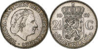 Netherlands 2-1/2 Gulden Juliana, Utrecht, Silver, KM:185 -