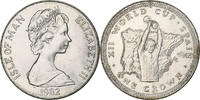 Isle of Man Crown Elizabeth II, 1982 World Cup, Pobjoy Mint -
