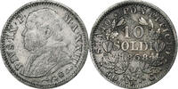 Papal States 10 Soldi Pius IX, Rome, Silver, KM:1386.1 -