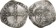 France 1/4 Ecu de Béarn Henri IV, Morlaas, Silver -