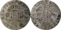 France XXX Deniers aux 2 L couronnés Louis XIV, Lyon, Billon -