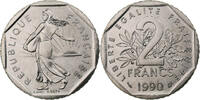 France 2 Francs Semeuse, Monnaie de Paris, série FDC, Nickel -