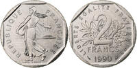 France 2 Francs Semeuse, Monnaie de Paris, série FDC, Nickel -