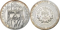 France 100 Francs Charlemagne, Monnaie de Paris, série FDC, Silver -