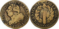France 3 Deniers Louis XVI, Limoges, Brass, Gadoury:5 -
