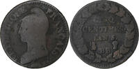 France 5 Centimes Dupré, Strasbourg, Copper, Gadoury:126 -