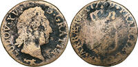 France 1/2 Sol à la vieille tête Louis XV, Copper -