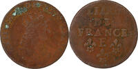 France Liard Louis XIV, Meung-sur-Loire, Copper, Gadoury:80 -