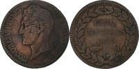 Monaco 5 Centimes Honore V, Copper, Gadoury:MC 102 -