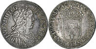 France 1/2 Écu à la mèche longue Louis XIV, La Rochelle, Silver -
