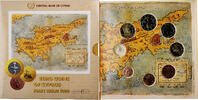 Cyprus 1 Cent to 2 Euro BU -