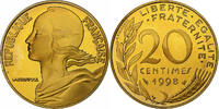 France 20 Centimes Marianne, Monnaie de Paris, Proof, Aluminium-Bronze -