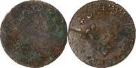 France Double Tournois Louis XIII, Bordeaux, Copper -