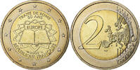 France 2 Euro Traité de Rome, Bi-Metallic, KM:1460 -
