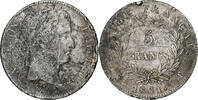 France 5 Francs Napoleon I, Nantes, Silver, Gadoury:584 -