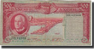 Angola 500 Escudos Banknote, 1970-06-10, KM:97 -