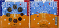 France 1 Cent to 2 Euro BU, Monnaie de Paris -