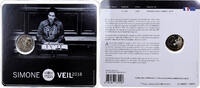 France 2 Euro Simone Veil, BU, Monnaie de Paris, Bi-Metallic -