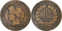 France 10 Centimes Cérès, Paris, Bronze, Gadoury:265a -