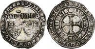 Burgundian Netherlands 2 Groats Leliaert County of Flanders, Philip the Bold -