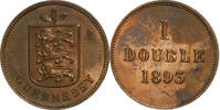Guernsey Double Heaton, Bronze, KM:10 -