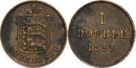 Guernsey Double Heaton, Bronze, KM:10 -