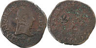 France Double Tournois Henri III, Tours, Copper, Gadoury:455 -