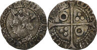 1/2 Croat 1416-1458 Perpignan Principality of Catalonia Alfonso IV, Perpignan, Silber SS