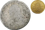 France 1/10 Écu aux branches d'olivier Louis XV, Rennes, Silver -