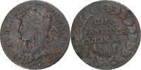 France 5 Centimes Dupré, Strasbourg, Copper, Gadoury:126a -