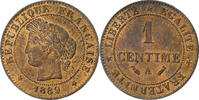 France Centime Cérès, Paris, Bronze, Gadoury:88, KM:826.1 -