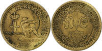 Monaco 50 Centimes Louis II, Poissy, Cupro-Aluminium -