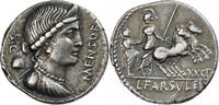 Denarius 75 BC Rome  Farsuleia, Rome, Silber, SS+, Crawford:392/1b SS+