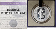 France 10 Euro Semeuse, denier de Charles le Chauve, Proof, MDP, Silver -