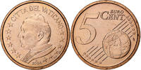 Vatican 5 Euro Cent John Paul II, BU, Rome, Copper Plated Steel -