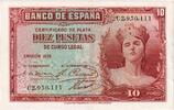 Spain 10 Pesetas Banknote -