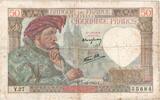 50 Francs 1940 Frankreich Jacques Coeur, 1940-12-05, Y.27, S S