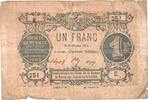 France 1 Franc Paris, 1871-11-18 -