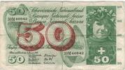 Switzerland 50 Franken Banknote, 1970-01-05, KM:48j -