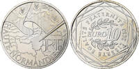 France 10 Euro Euros des régions, Haute-Normandie, Silver -