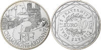 France 10 Euro Euros des régions, Champagne-Ardenne, Pessac, Silver -